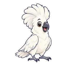 Ilustração de Cacatua-alba