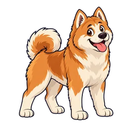 Ilustração de Akita Inu