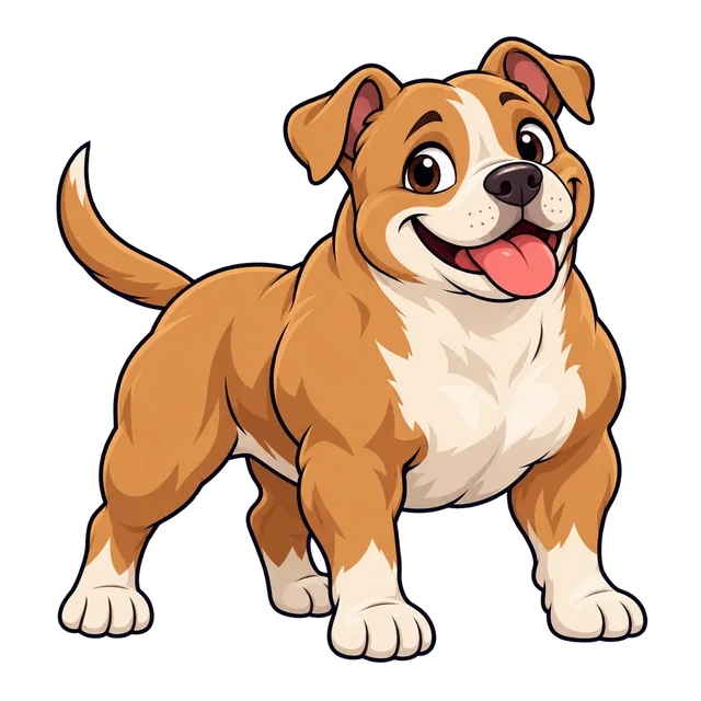 Ilustração de American Bully