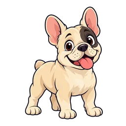 Ilustração de Bulldog Francês
