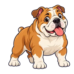 Ilustração de Bulldog Inglês