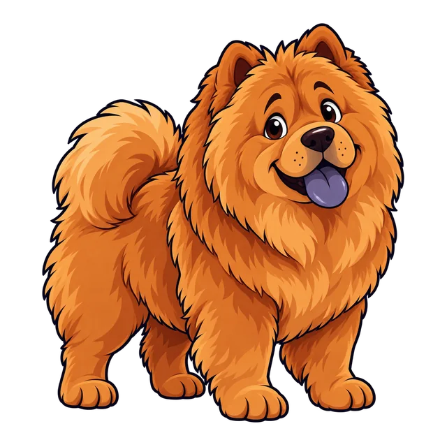 Ilustração de Chow Chow