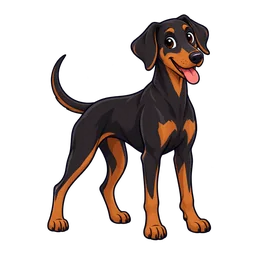 Ilustração de Doberman