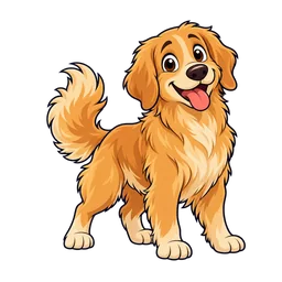 Ilustração de Golden Retriever