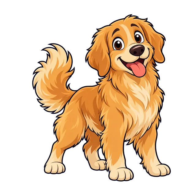 Ilustração de Golden Retriever