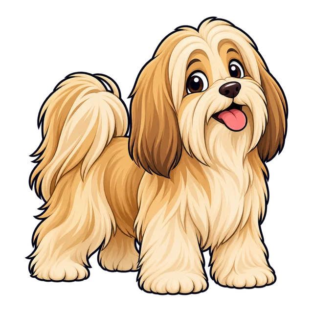 Ilustração de Lhasa Apso