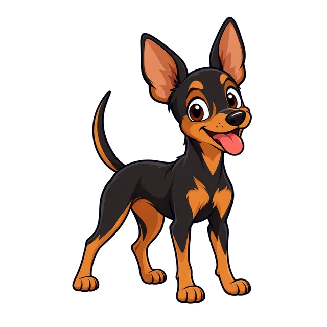 Ilustração de Pinscher Miniatura