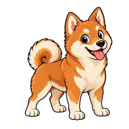 Ilustração de Shiba Inu
