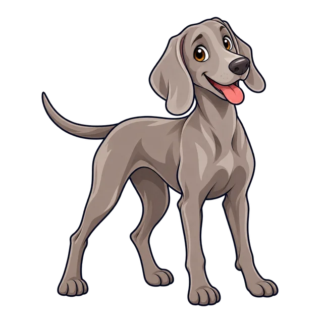 Ilustração de Weimaraner