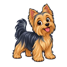 Ilustração de Yorkshire Terrier