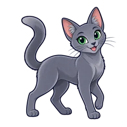 Ilustração de Azul Russo