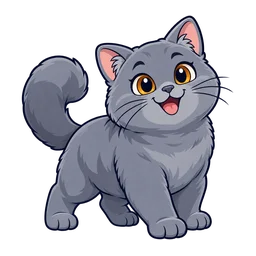 Ilustração de British Shorthair