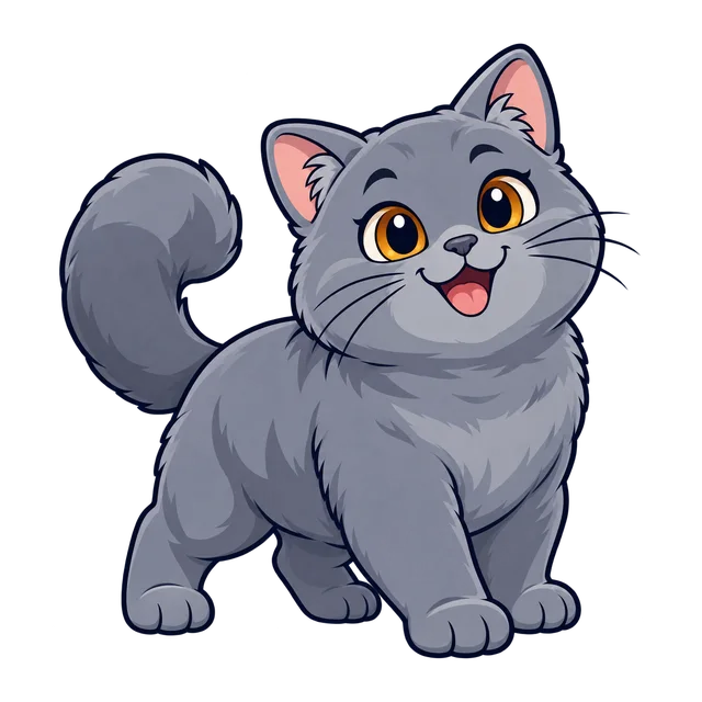 Ilustração de British Shorthair