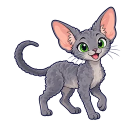 Ilustração de Devon Rex