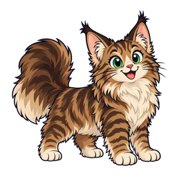Ilustração de Maine Coon