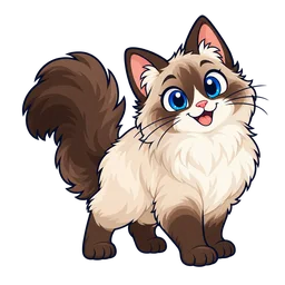 Ilustração de Ragdoll