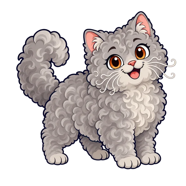 Ilustração de Selkirk Rex