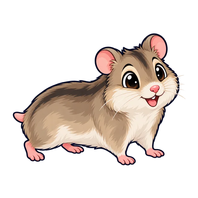 Ilustração de Hamster Chinês
