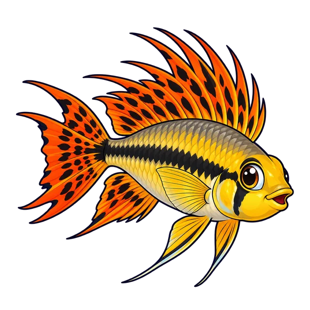 Ilustração de Apistogramma-cacatuoides