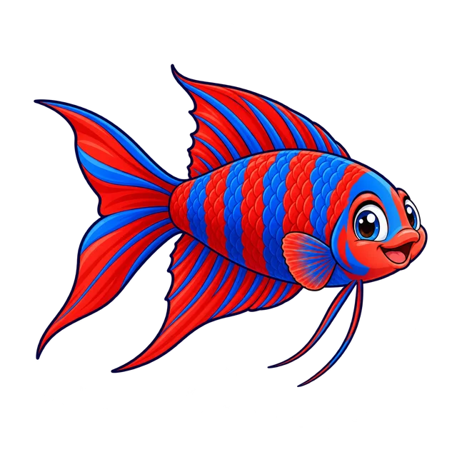 Ilustração de Peixe-paraíso