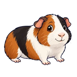 Ilustração de Porquinho-da-índia Americano (Pelo Curto)