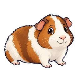 Ilustração de Porquinho-da-índia Teddy
